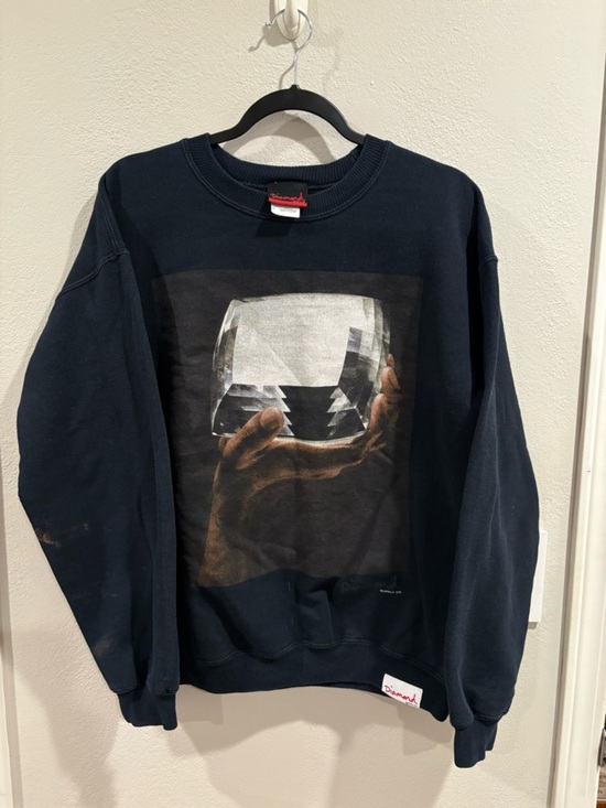 Diamond Supply Co. Other - Diamond Supply Pullover Sweatshirt Men’s Size Medium Faded Distressed Y2K